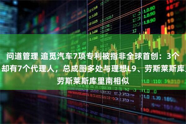 问道管理 追觅汽车7项专利被指非全球首创：3个发明人，却有7个代理人，总成图多处与理想L9、劳斯莱斯库里南相似
